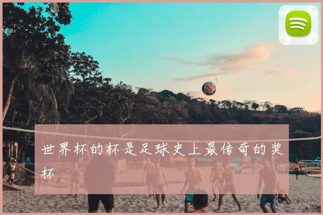 世界杯的杯是足球史上最传奇的奖杯